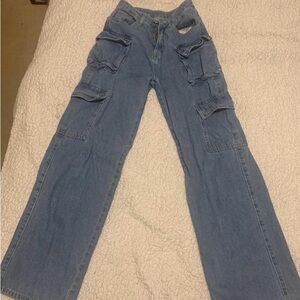 Women's Blue Flare & Wide Leg Jeans
